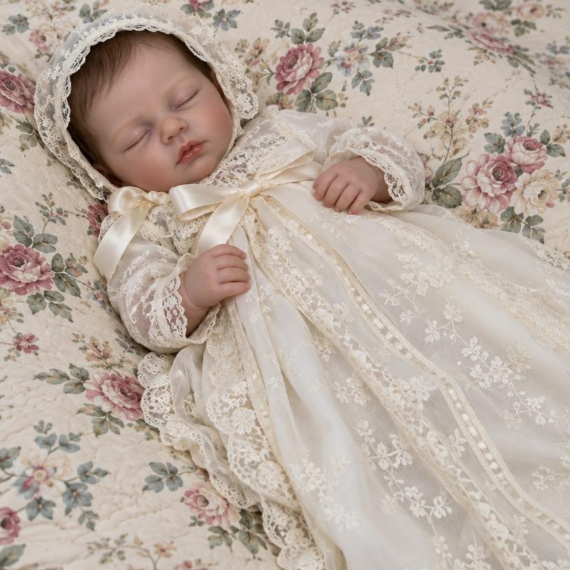 Amelie 18-Inch Sleeping Full Silicone Vinyl Doll Girl — main product image