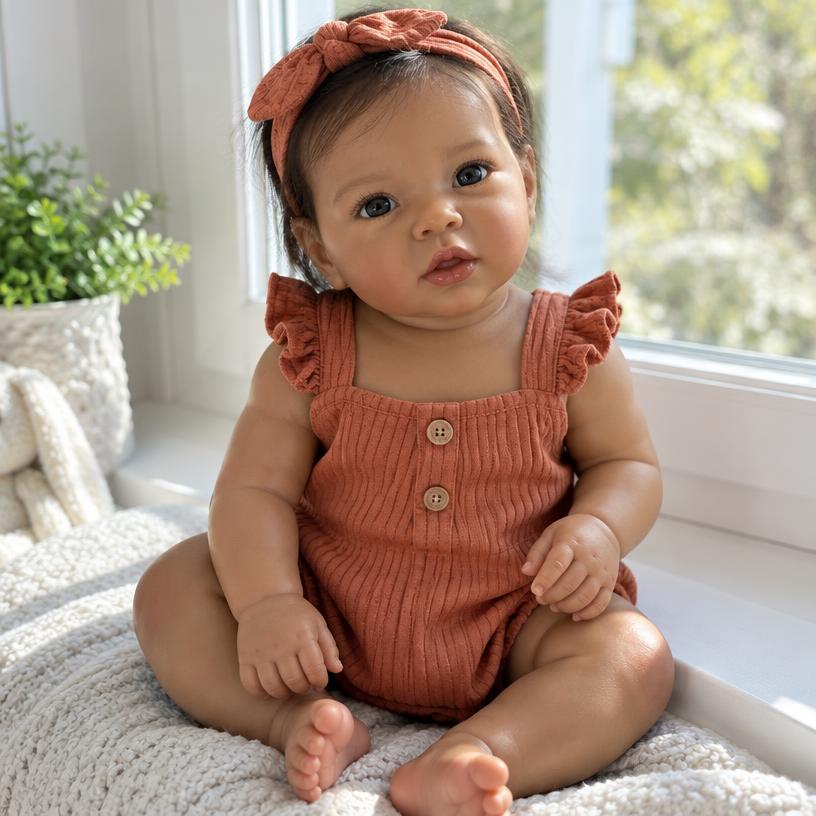 Sienna 18-Inch Open-Eye Silicone Vinyl Doll Girl — main product image